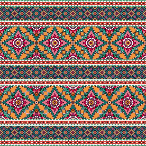 etnik çiçek seamless modeli