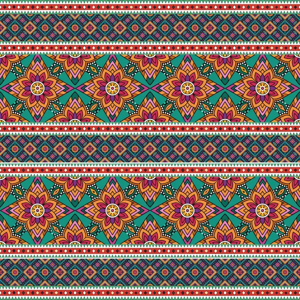 etnik çiçek seamless modeli