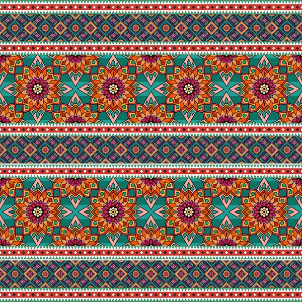 Geleneksel süs. Geometrik dikişsiz desen. vektör illüstrasyonu