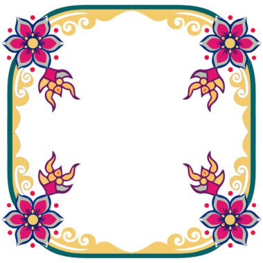 vektör dekoratif çiçek süsü