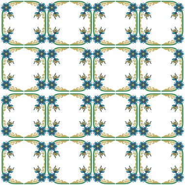 Kusursuz çiçek deseni. Vektör illüstrasyonu.