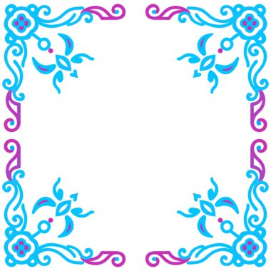 vektör dekoratif çiçek çerçeveleri