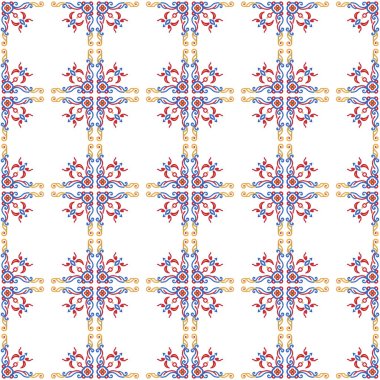 Kusursuz çiçek deseni. Vektör illüstrasyonu.