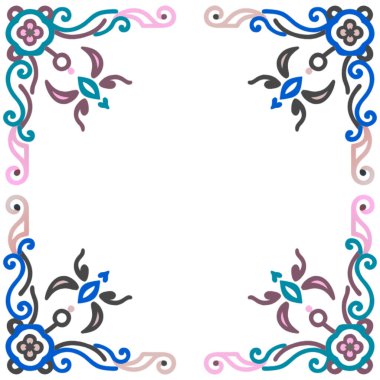 dekoratif vintage çerçeve, vektör