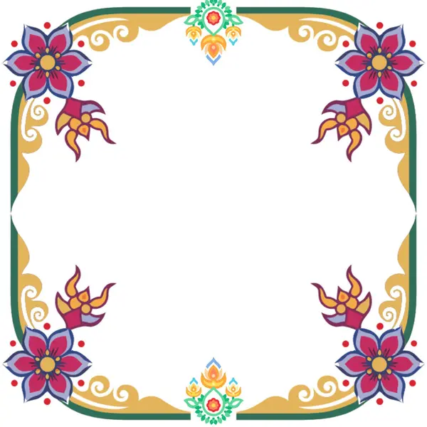 Tasarımınız için çiçek desenli güzel renkli bir arkaplanın vektör çizimi