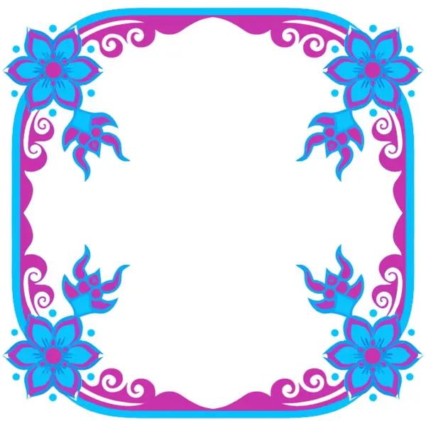 Çiçek süslemesinin vektör illüstrasyonu