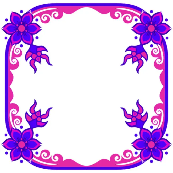 Çiçekli bir çerçeve.