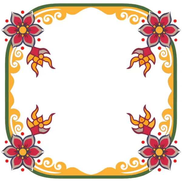 Çiçek deseninin vektör çizimi