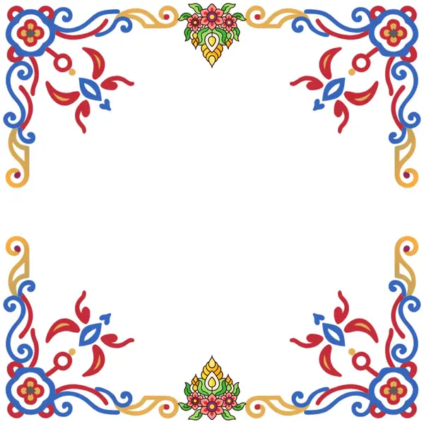 Vektör çiçek süsü. vintage çerçeve.