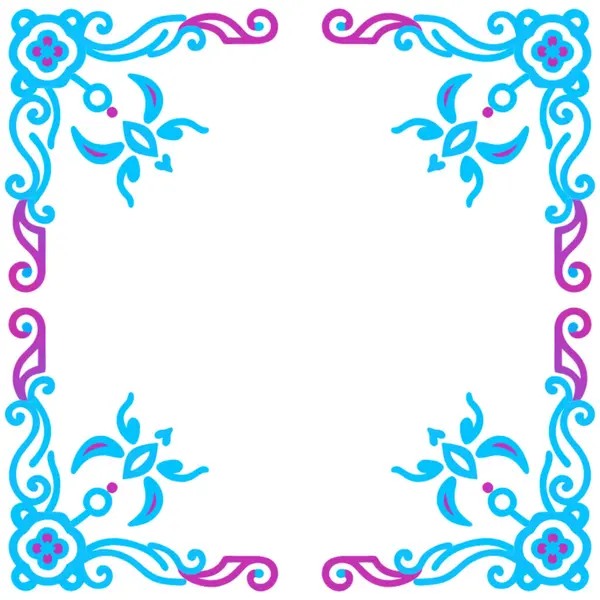 vektör dekoratif çiçek çerçeveleri