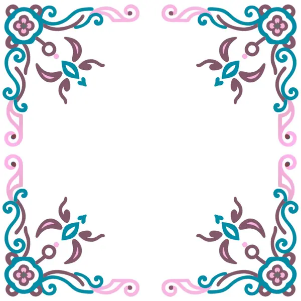 Vintage çerçeve süsleme ile