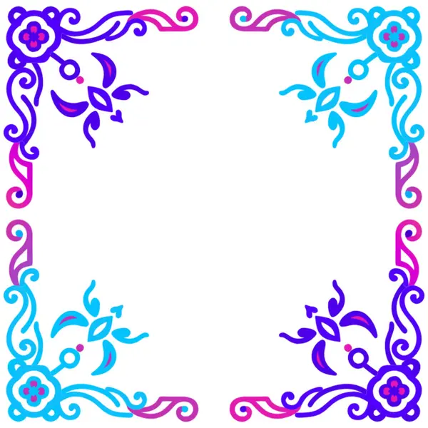 Çiçekli güzel çerçeve