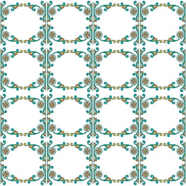 Doğulu süslemelerinin vektörsüz deseni. vektör illüstrasyonu.