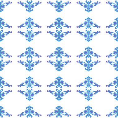 Soyut süs eşyasıyla kusursuz desen. vektör arkaplanı