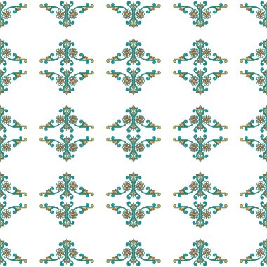 Soyut süslemeli kusursuz desen