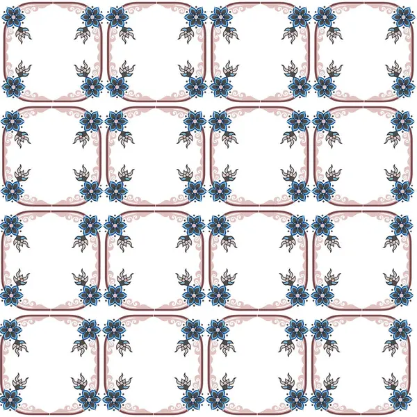 Çiçekler ile Seamless modeli. Vektör çiçek arka plan.