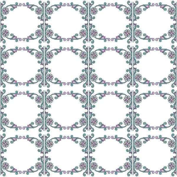 Geometrik çiçekler ile Seamless Modeli