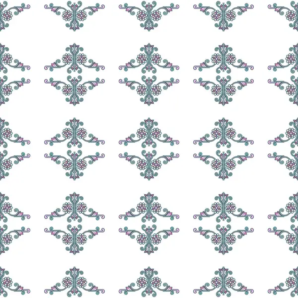 Soyut çiçeklerin kusursuz deseni