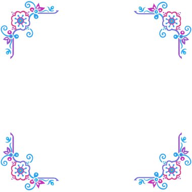 Vintage tarzda dekoratif sınırlar