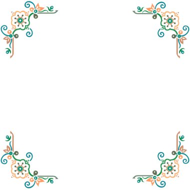 Doğa çiçeklerinin vektör illüstrasyonu