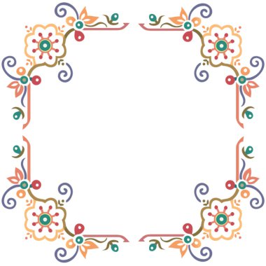 Dekoratif çiçek süsü. vektör tasarımı.