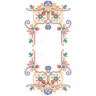 Vektör çizim çiçek tasarım öğeleri