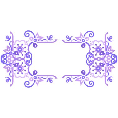 vektör barok dekoratif elementler tasarımı