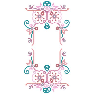 Çiçekli ve yapraklı çiçek süsü.