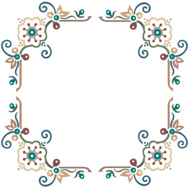 vektör el çekilmiş kareler.