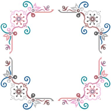 Çiçek çerçeveleri seti