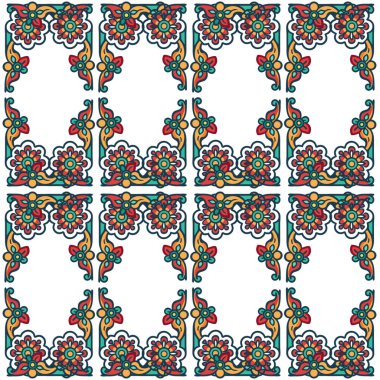 Etnik tarzda kusursuz vektör deseni