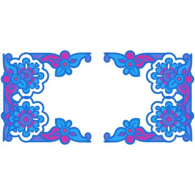 Güzel bir çiçek deseninin vektör çizimi