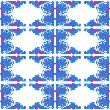 Vektör kusursuz desen. beyaz etnik zemin