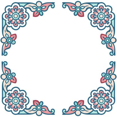 Vektör sınır çerçevesi. Eski tarz.