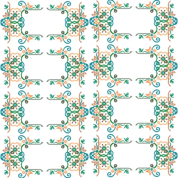 Dekoratif elementlerle kusursuz desen