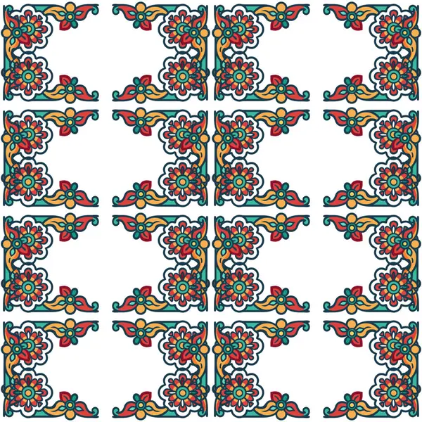 Soyut renkli süslemelerin vektör illüstrasyon arka planı