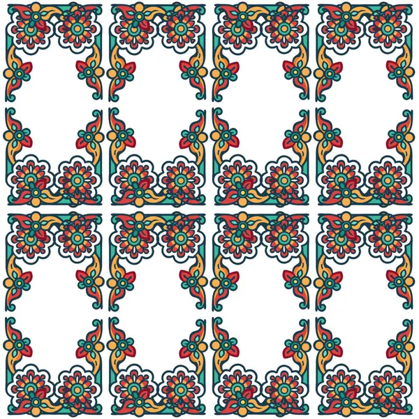 Etnik tarzda kusursuz vektör deseni