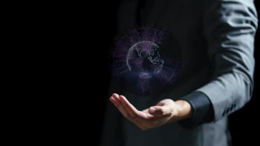 İşadamı holding dijital dünya haritası