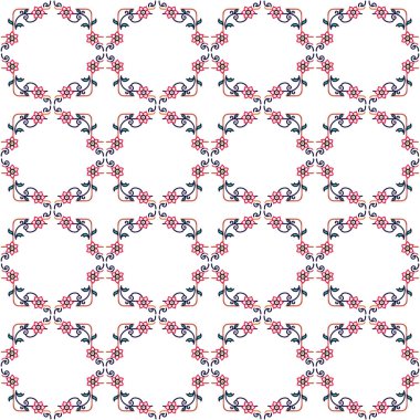 Geometrik süslemeli vektör deseni. Kusursuz tasarım dokusu