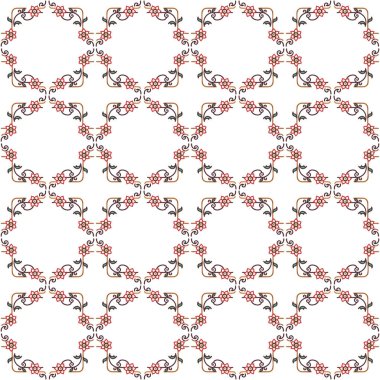 Güzel çiçeklerin pürüzsüz deseni