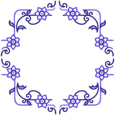 çerçeve çiçek ve yaprakları