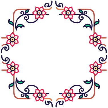 çiçek süsü dekoratif simgesi