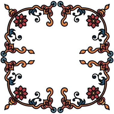 vektör dekoratif çiçek süsü.