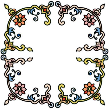 Dekoratif çerçeve tasarımı için.