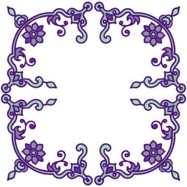 Etnik tarzda dekoratif çerçeve.