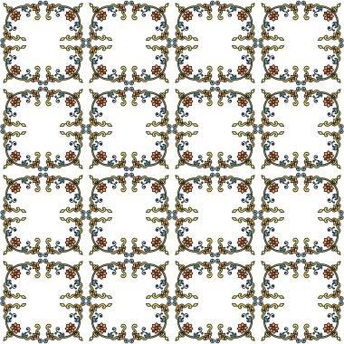 Gri arkaplanda çiçekler olan kusursuz desen