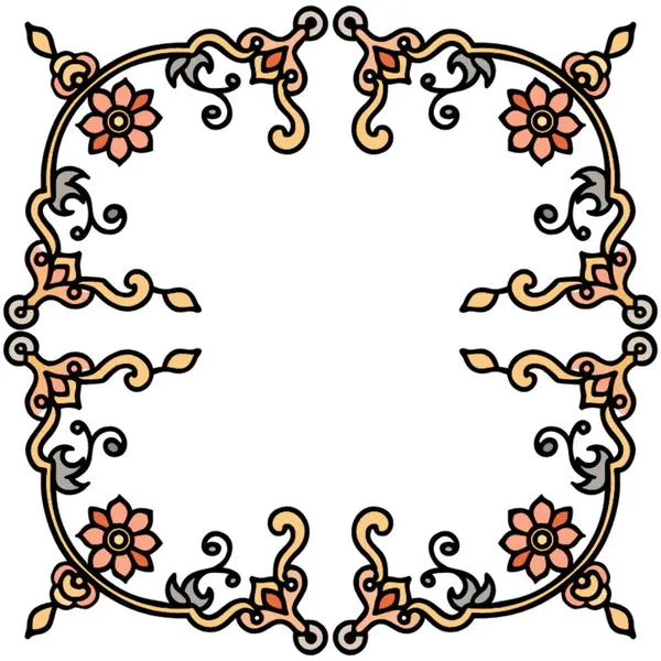 Vintage çerçeve biçiminde vektör dekoratif süsleme
