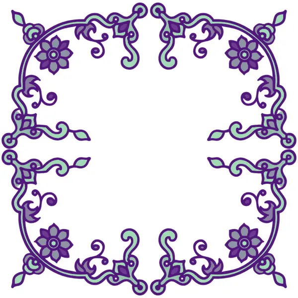 Etnik tarzda dekoratif çerçeve.