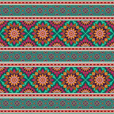 Kusursuz desen. Etnik dekoratif.