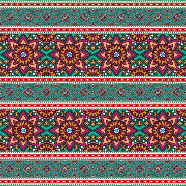 etnik çiçek seamless modeli